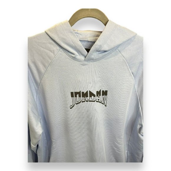 NIKE JORDAN Sport Men's M Graphic Fleece Pullover Hoodie Royal Tint FB7570-425 - Picture 4 of 8
